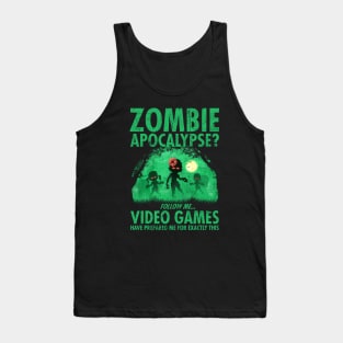 Funny Video Gamer Halloween Zombie Tank Top